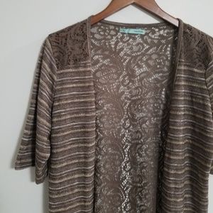 Maurices Brown Duster/Sweater/Jacket Size XL